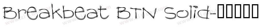 Breakbeat BTN Solid字体转换